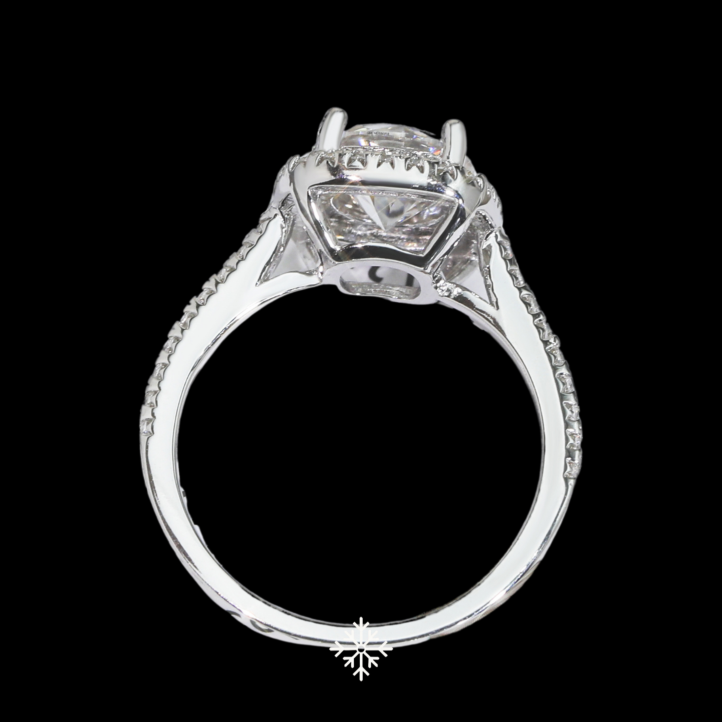 VVS Moissanite Halo Ring