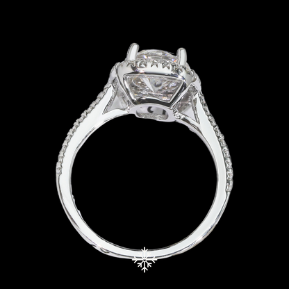 VVS Moissanite Halo Ring