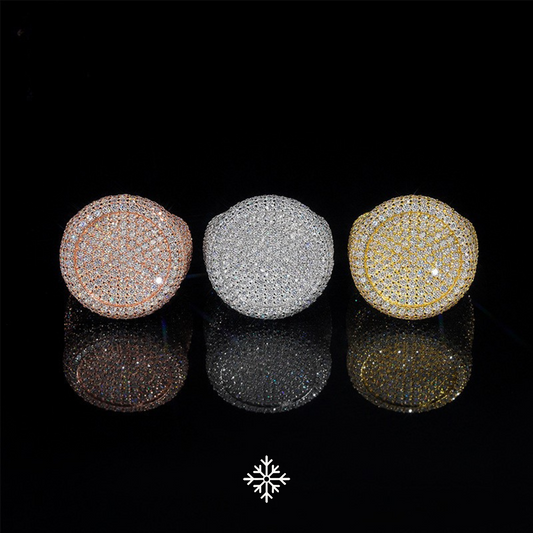 VVS Moissanite Round Pavé Ring