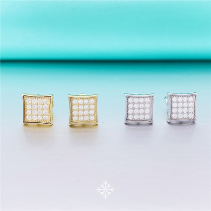 VVS Moissanite  Squeare Stud Earrings