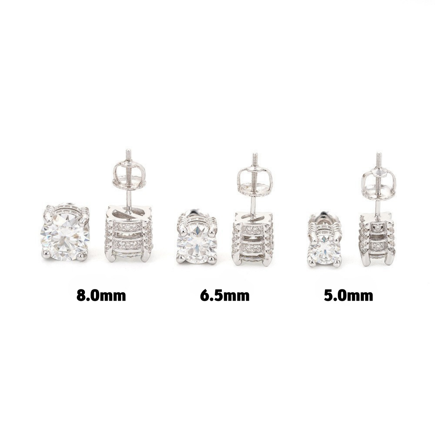 VVS Moissanite Stud Earrings