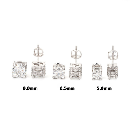 VVS Moissanite Stud Earrings