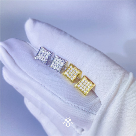 VVS Moissanite  Squeare Stud Earrings