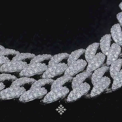 VVS MOISSANITE PRONG CUBAN CHAIN/BRACELET