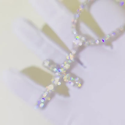 VVS MOISSANITE CROSS PENDANT (ALL SIZES)