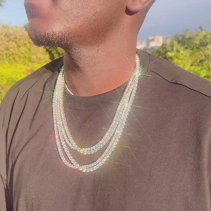 VVS MOISSANITE TENNIS CHAIN (ALL SIZES)