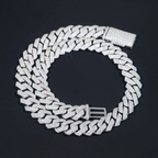 Regular Two Row 14MM VVS Moissanite Cuban Link Chain