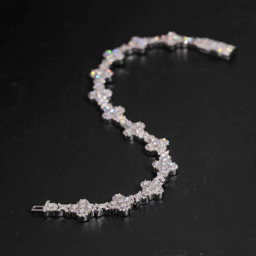 Zuanfa Popular Cross Moissanite Bracelet