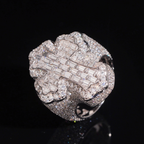 ZUANFA Moissanite Cross Ring