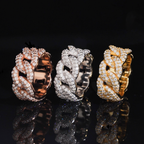 Hip Hop Iced Out Moissanite Eternity Ring