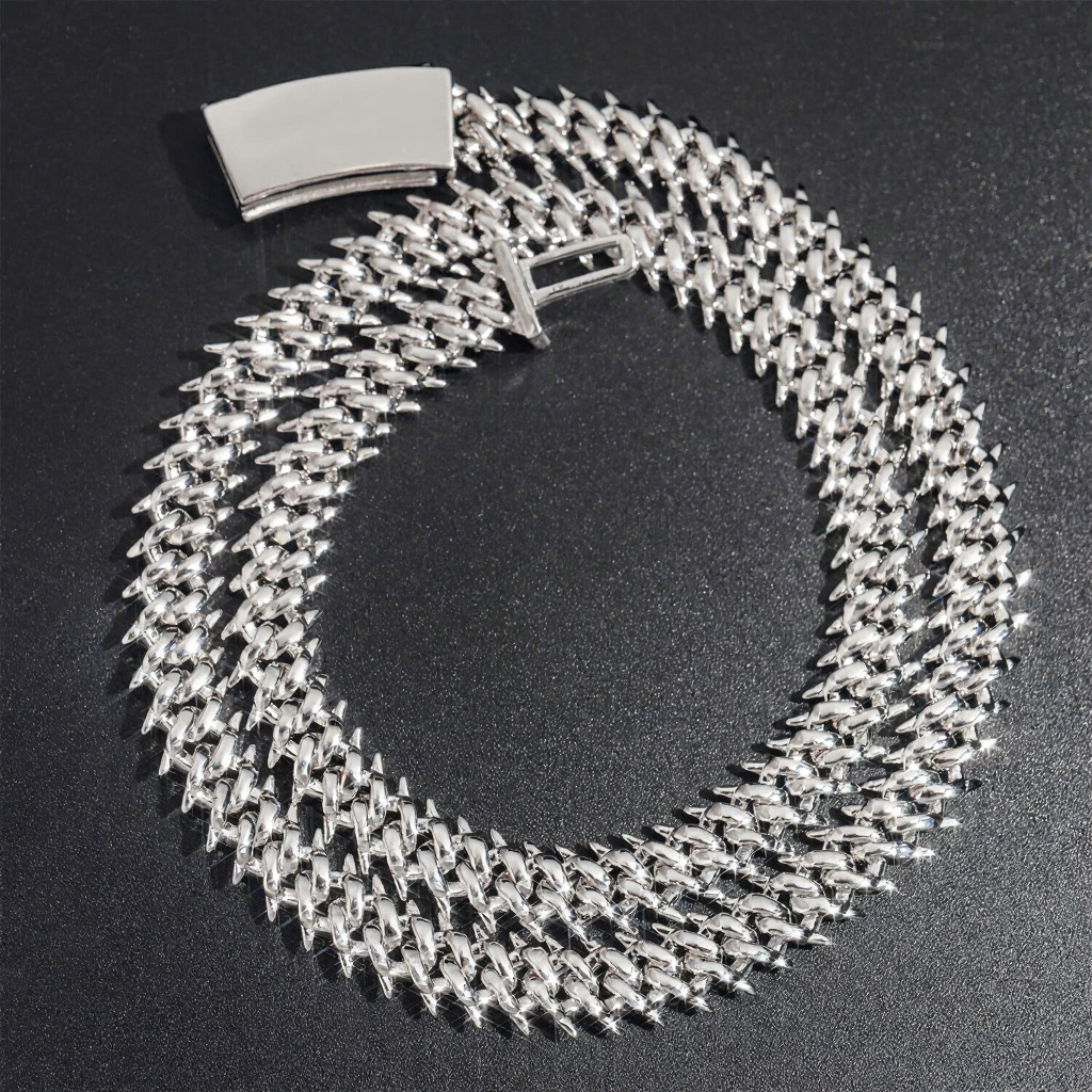Fashion 10MM Moissanite Thorny Necklace
