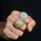 Oval Shape Hip Hop Moissanite Mens Ring