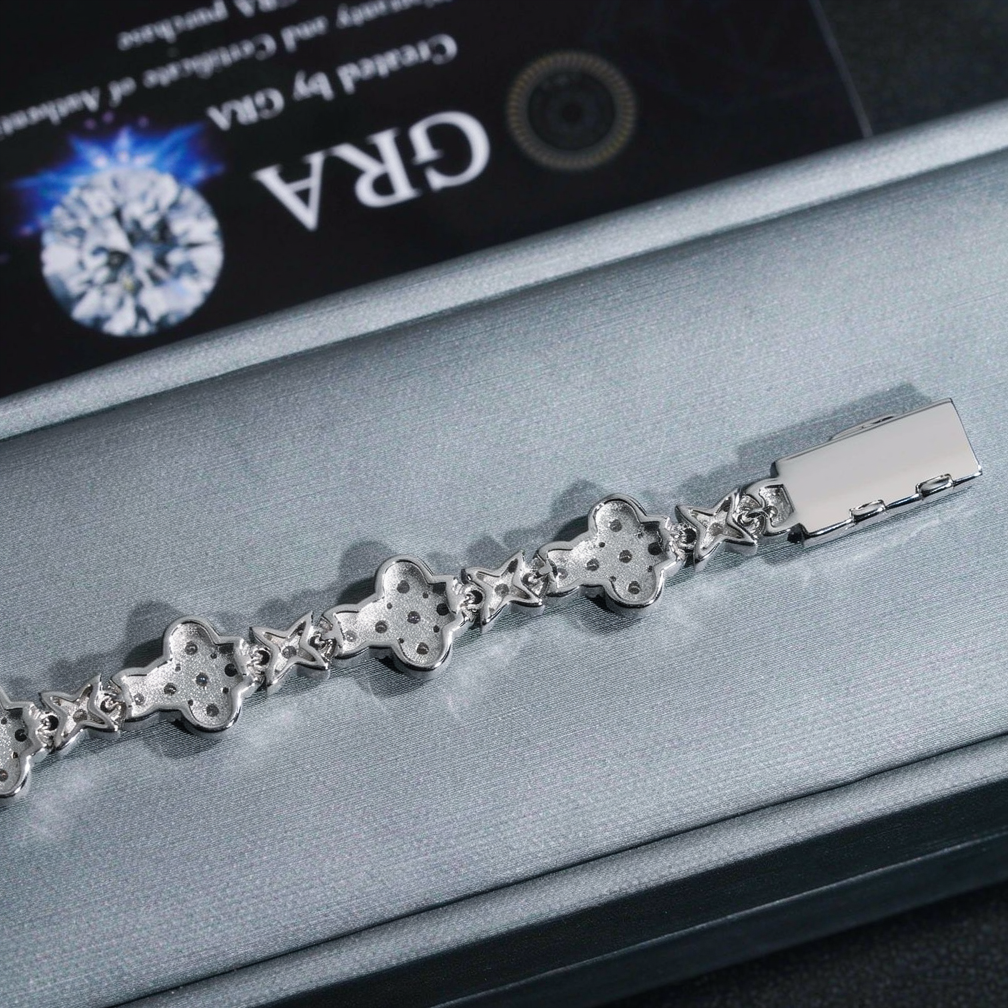 Zuanfa Fine Jewelry 10mm Moissanite Cross Chains