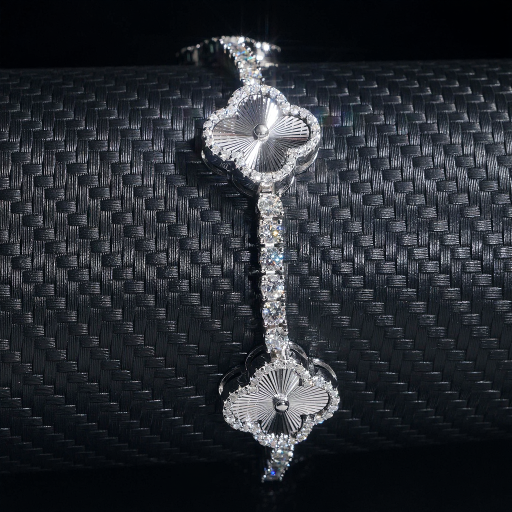 Four Leaf Clover 3MM Tennis Bracelet