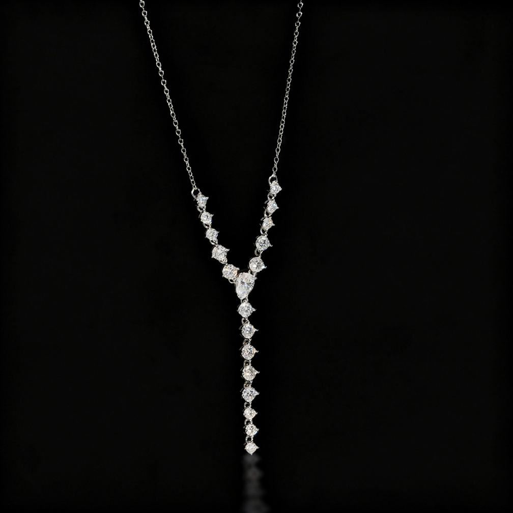 Zuanfa Fashion Moissanite Rosary Women Necklace
