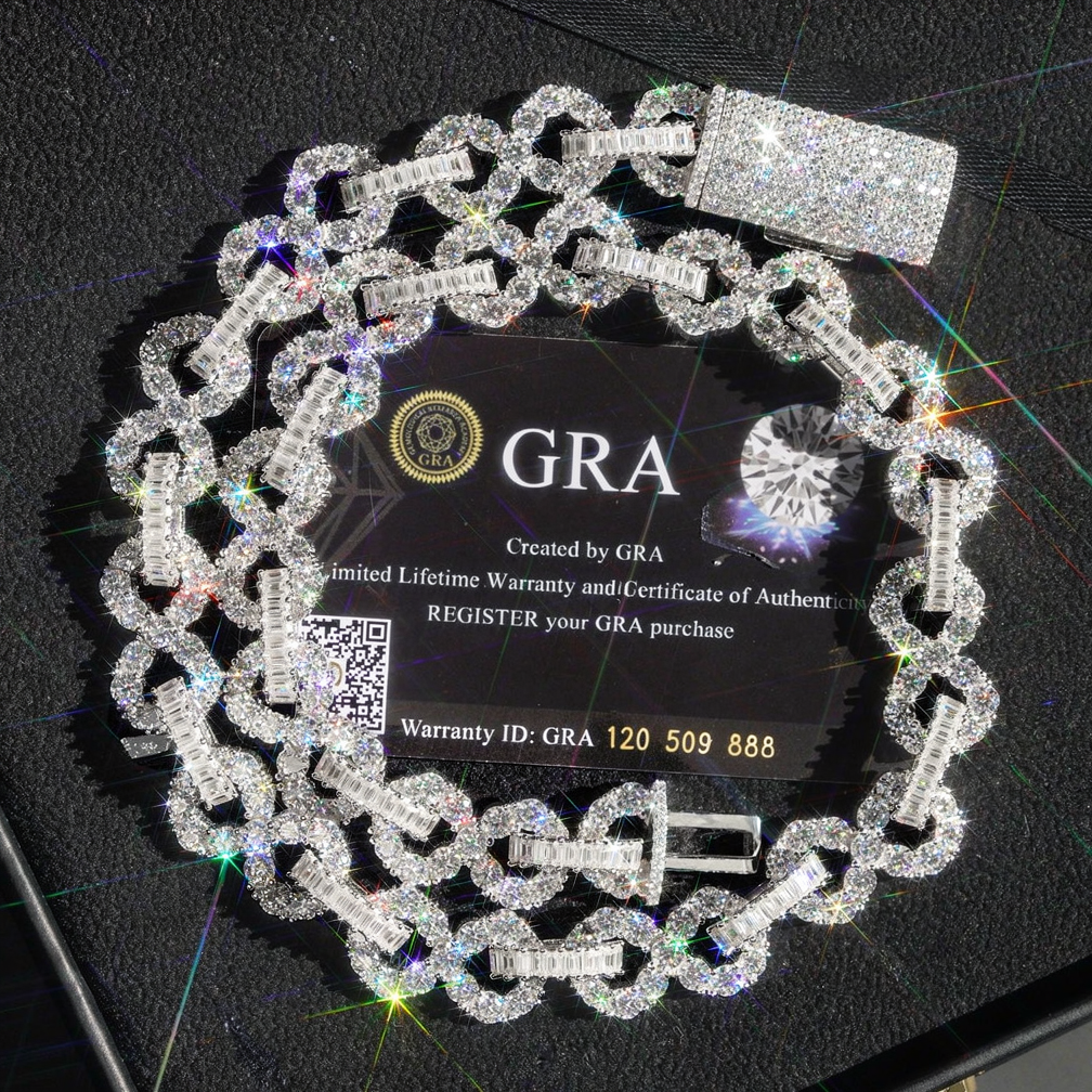 Special Popular Iced Out 15MM Diamond Cuban Link Chain
