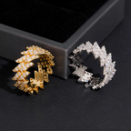 Fashion Iced Out Thorn Moissanite Ring