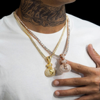 Top Quality Money Bag Moissanite Pendant 18k Gold