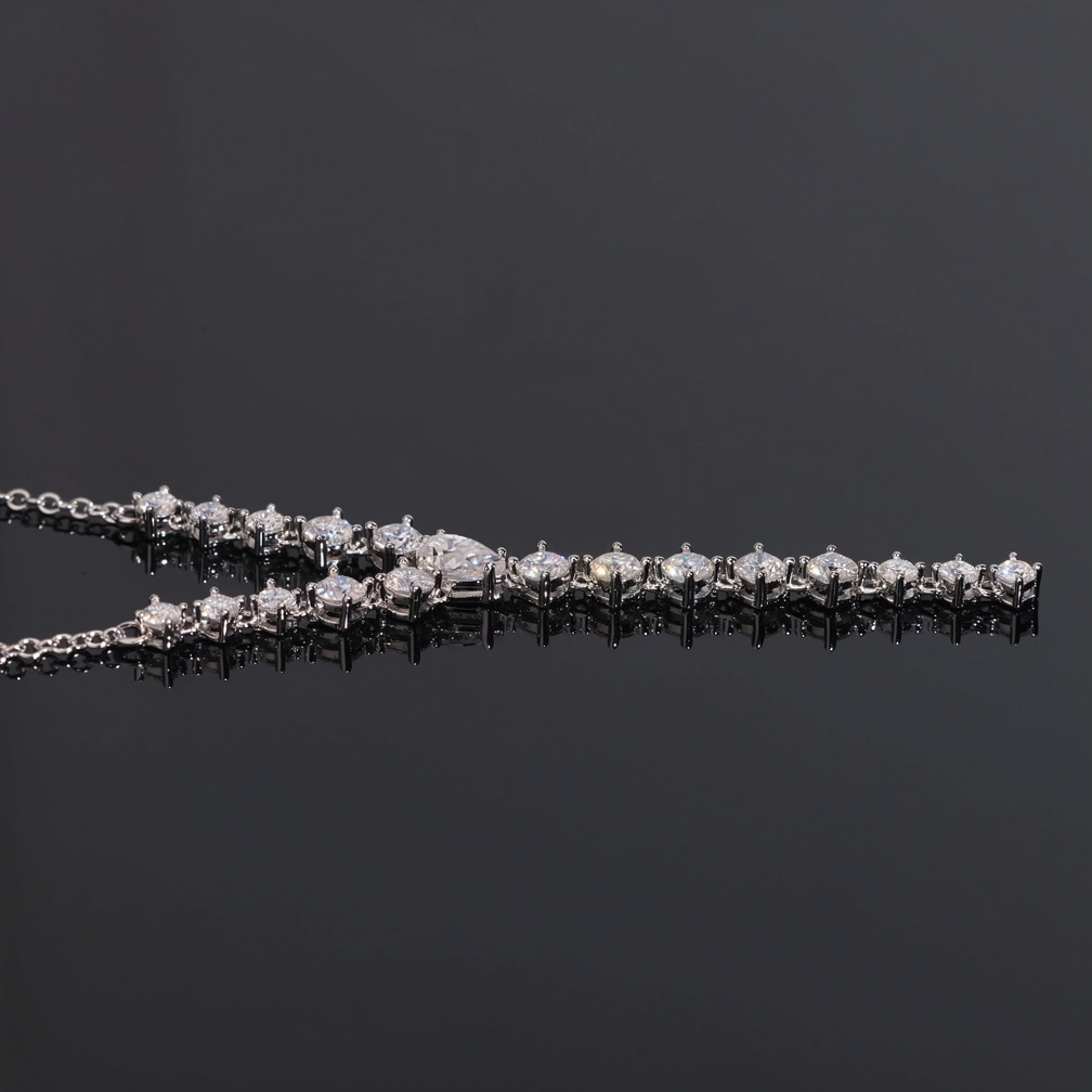 Zuanfa Fashion Moissanite Rosary Women Necklace