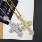 GRA Certificate Moissanite Cross Pendant
