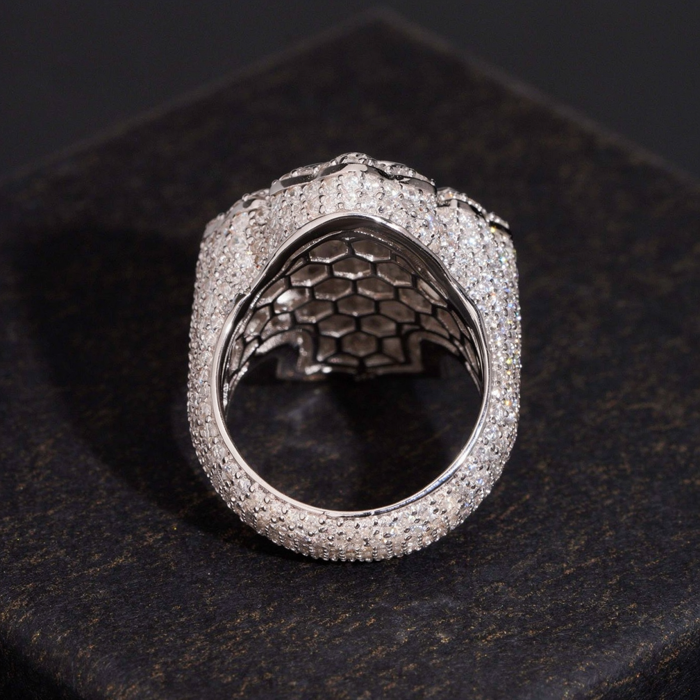 ZUANFA Moissanite Cross Ring