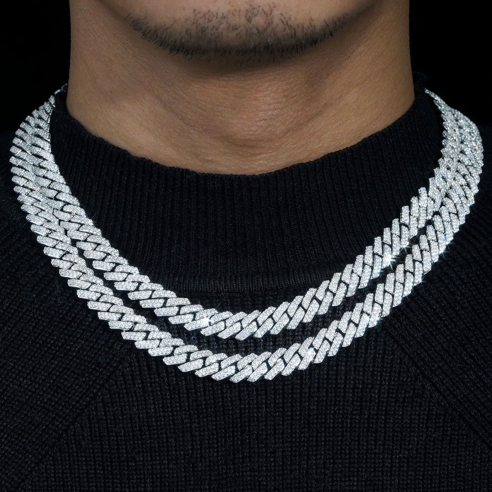 Wholesale Price Luxury 10mm CZ Diamond Cuban Link Chain