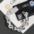 15MM Eternity Moissanite Cuban Link Bracelet