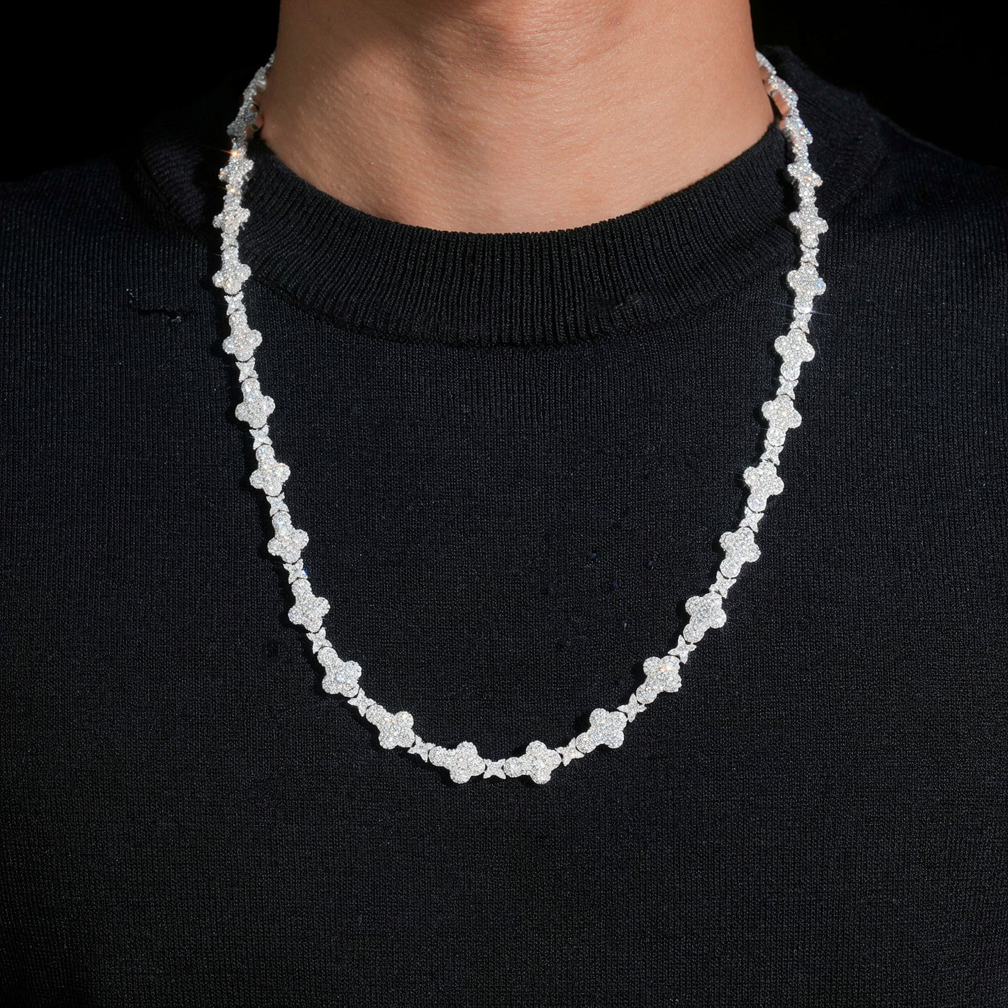 Zuanfa Fine Jewelry 10mm Moissanite Cross Chains
