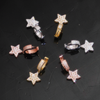 Fashion Star Moissanite Hoop Earrings