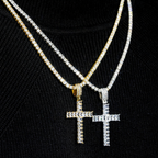 Luxury Hip Hop Diamond Cross Pendant
