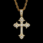 New Iced Out Moissanite Cross Pendant