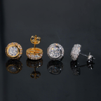 6.5mm Center Stone Bezel Setting Moissanite Earrings