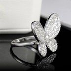 New Arrivals Butterfly Moissanite Ring 18k Gold