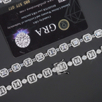 Iced Out Jewelry GRA Certified Moissanite Diamond 8MM Cuban Link Chain