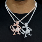 New Arrivals 3D Fashion Iced Out Diamond Fox Pendant