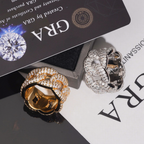 Hip Hop Moissanite Eternity Cuban Ring