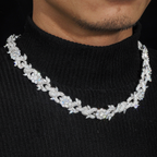 Top Quality Pass Diamond Tester Silver Gold Plated 15MM Cuban Link Chain