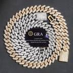 Heavy Solid 18k Gold Plated 19mm Miami Diamond Cuban Link Chain