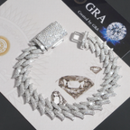 15MM Thorns Moissanite Cuban Link Bracelet