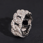 Hip Hop Iced Out Moissanite Eternity Ring