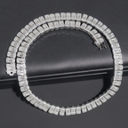 Baguette Diamond Luxury 10MM Moissanite Tennis Necklace