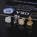Zuanfa Luxury Iced Out Moissanite Earrings