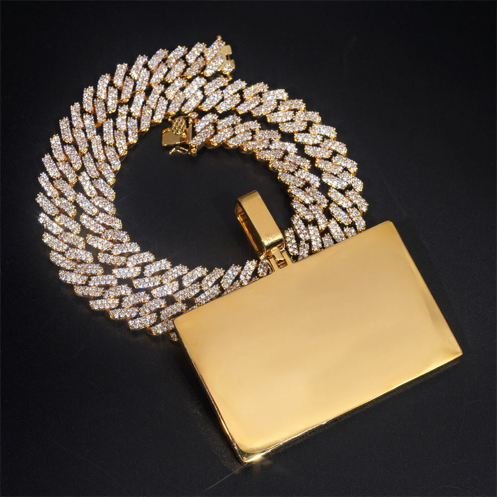 Custom Credit Card Moissanite Pendant