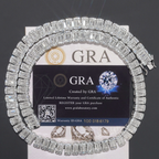 Baguette Diamond Luxury 10MM Moissanite Tennis Necklace