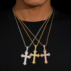 Hip Hop Iced Out Moissanite Cross Pendant