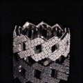 Hip Hop Style Full Pave Moissanite Ring