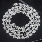 Iced Out Jewelry GRA Certified Moissanite Diamond 8MM Cuban Link Chain