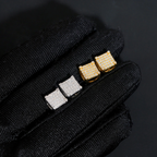 Hip Hop Square Moissanite Stud Earrings