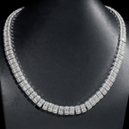 Baguette Diamond Luxury 10MM Moissanite Tennis Necklace