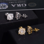 Zuanfa Luxury Iced Out Moissanite Earrings